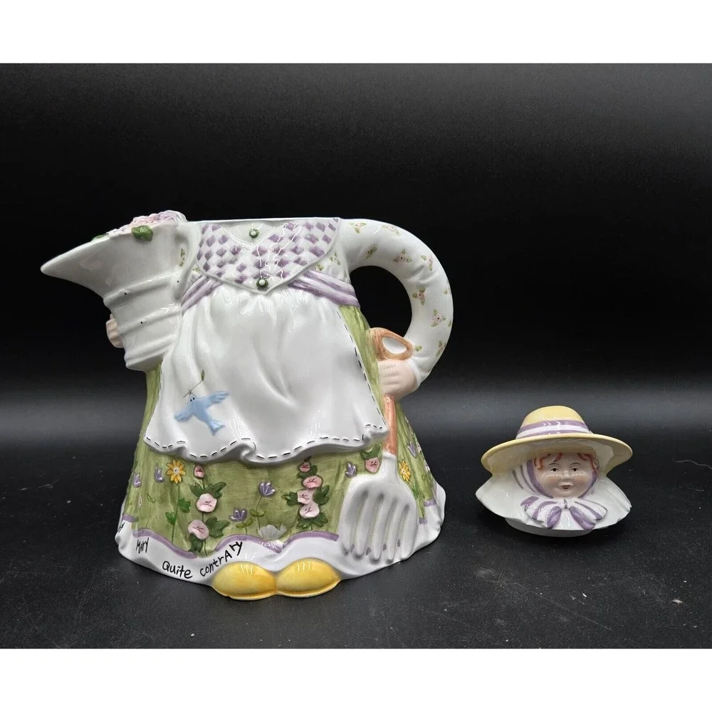 Storybook Village Collection Mary Mary Quite Contrary Tea Set‎ Dept 56 w/ box